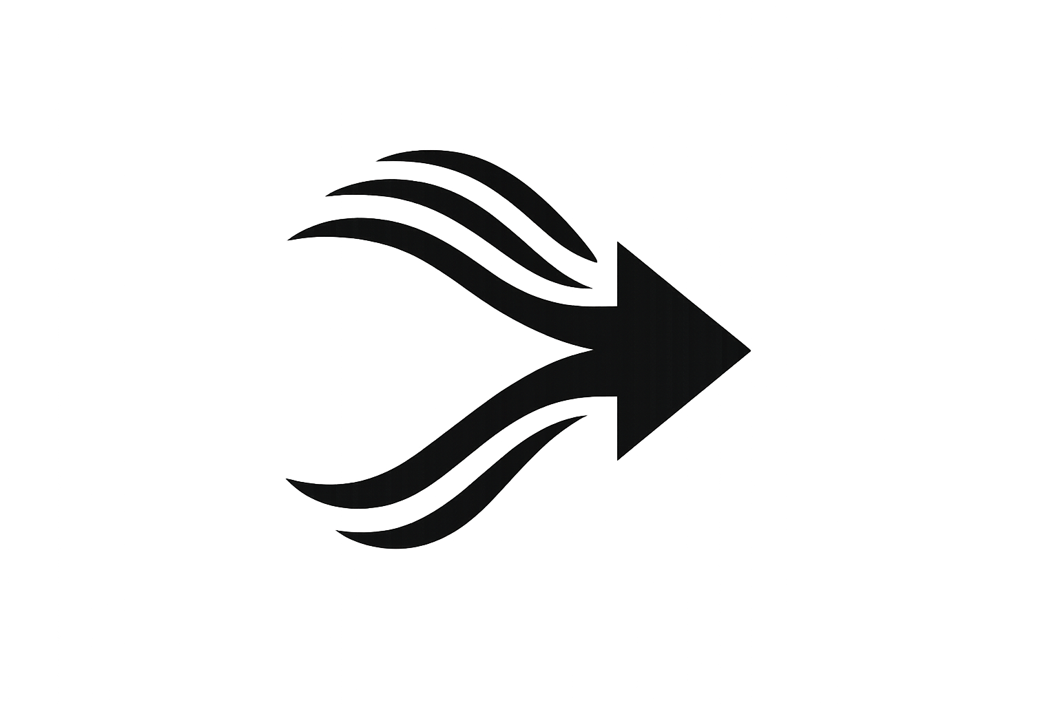 Black icon of momentum